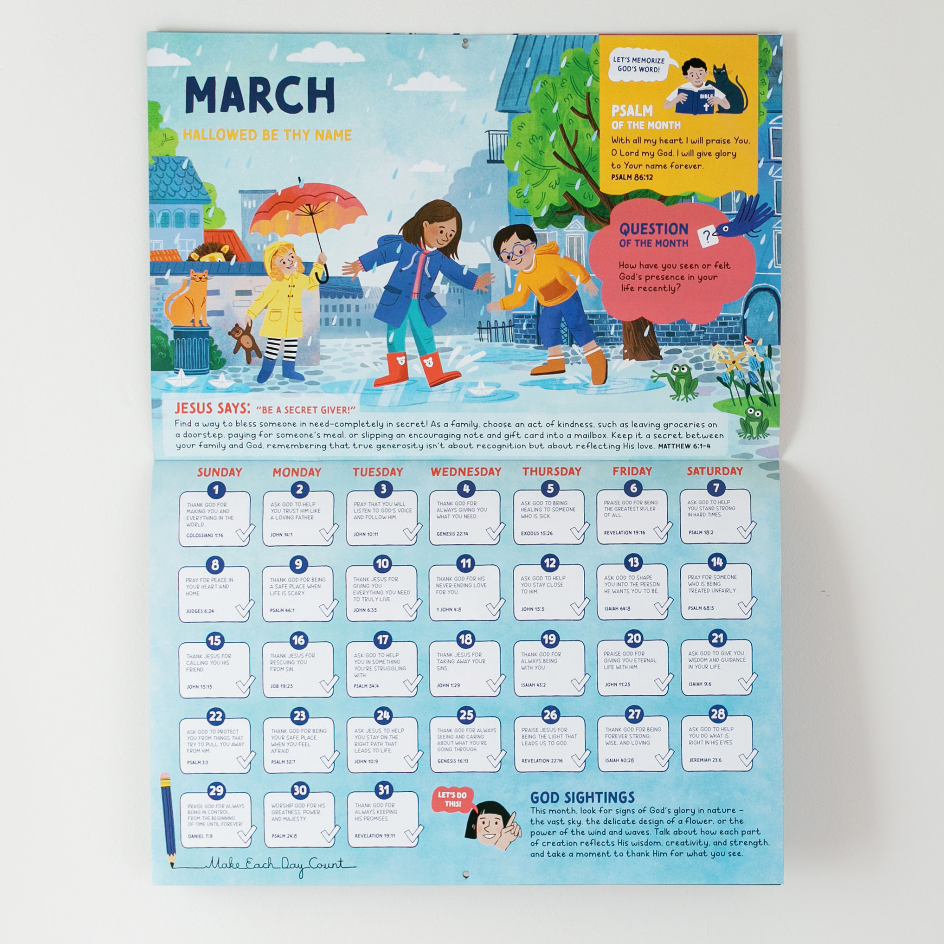 2026 Family Prayer Calendar